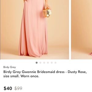 Birdy Grey Maxi Dress in Soft Pink